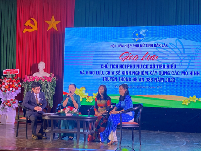 Giao lưu Chủ tịch hội phụ nữ cơ sở tiêu biểu và chia sẻ kinh nghiệm xây dựng các mô hình truyền thông Đề án 938 năm 2023 